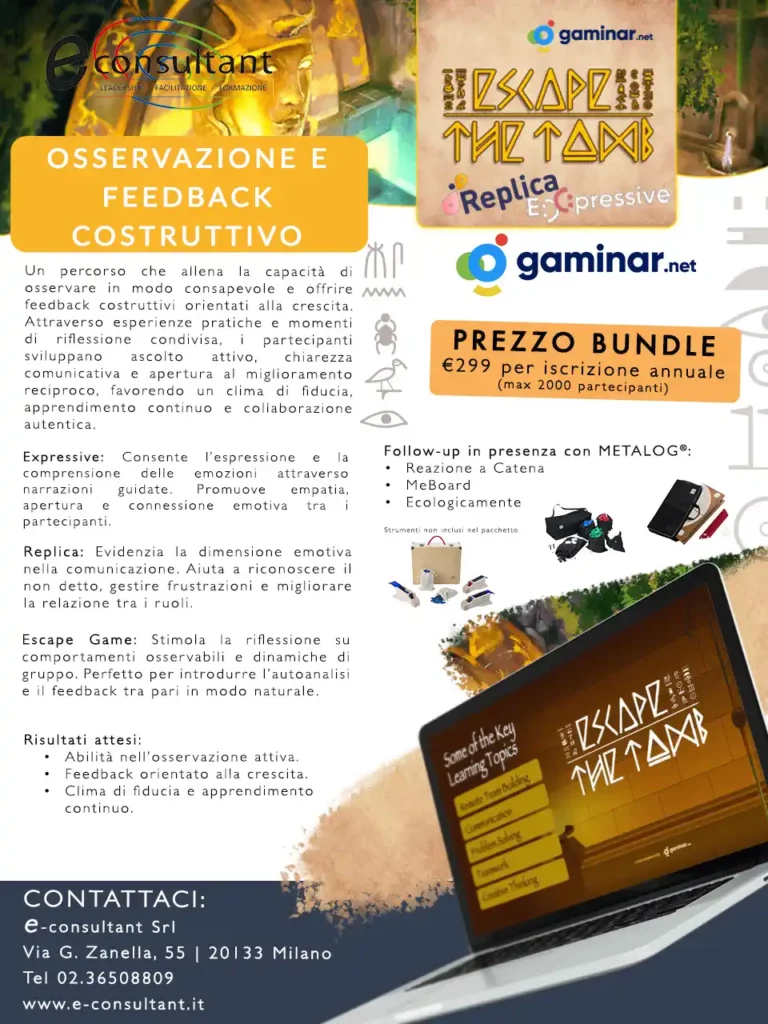 Pacchetto 10 Osservazione E Feedback Costruttivo