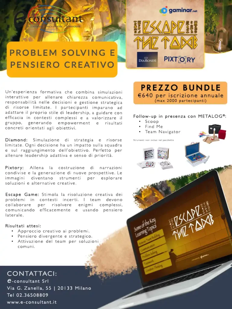 Pacchetto 4 Problem Solving E Pensiero Creativo